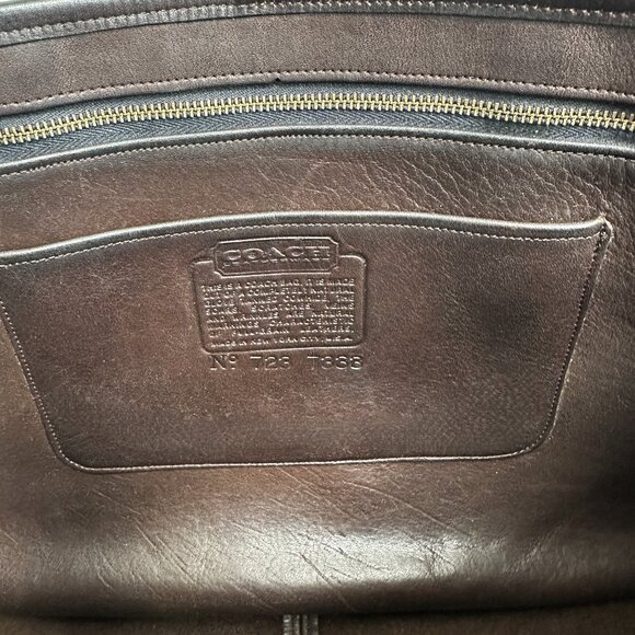 Rare Vintage Coach Marketing Tote 9580 in Mahogany Leather, NYC made 1977 in EVC - Picture 10 of 13